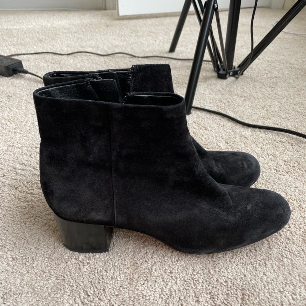 Sam Edelman suede black booties! :)